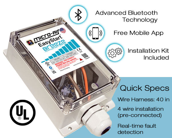 Micro-Air EasyStart Breeze 120V AC Soft Starter with Bluetooth