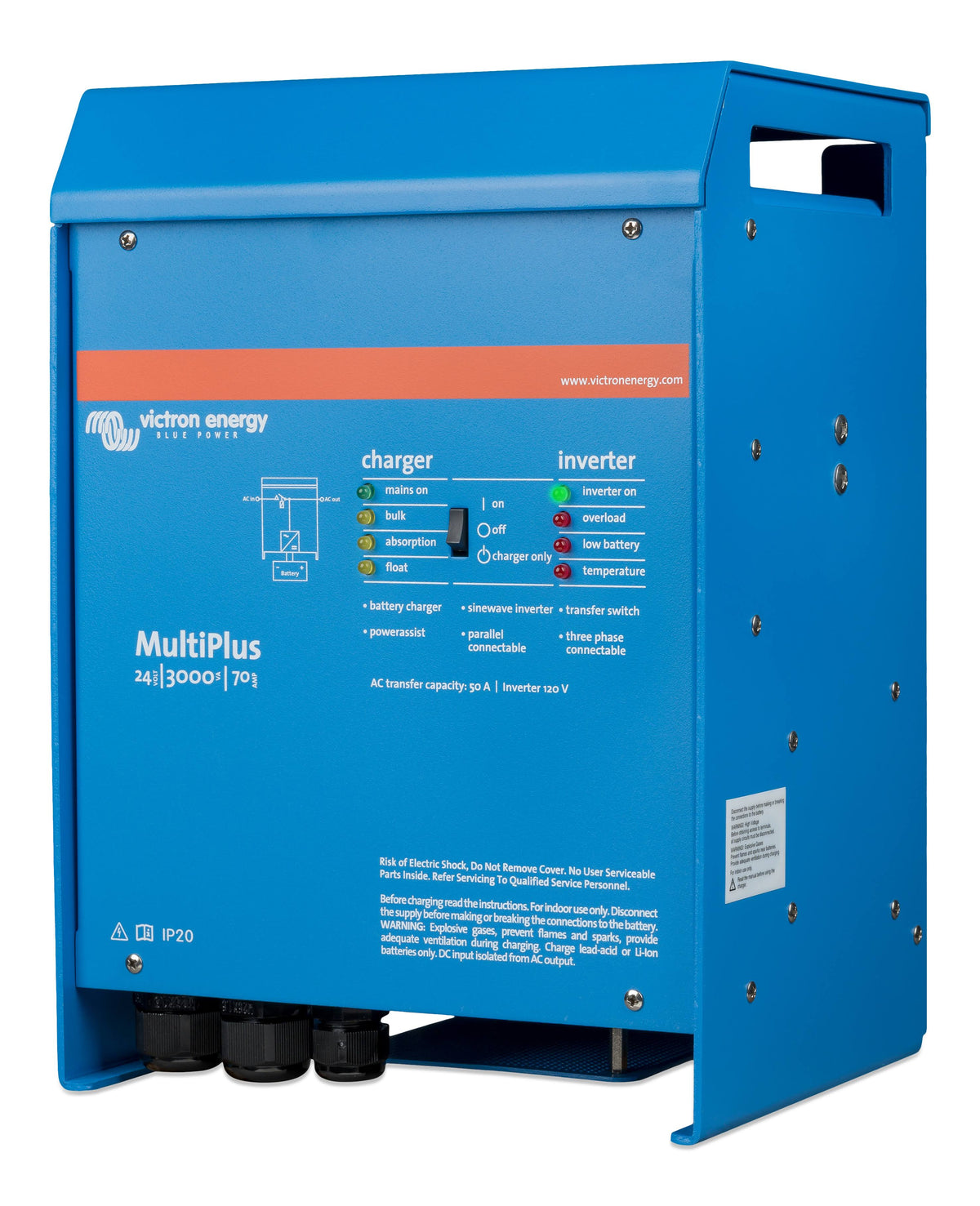 Victron MultiPlus 24/3000/70-50 120V Inverter/Charger – UL 1741 & UL 458