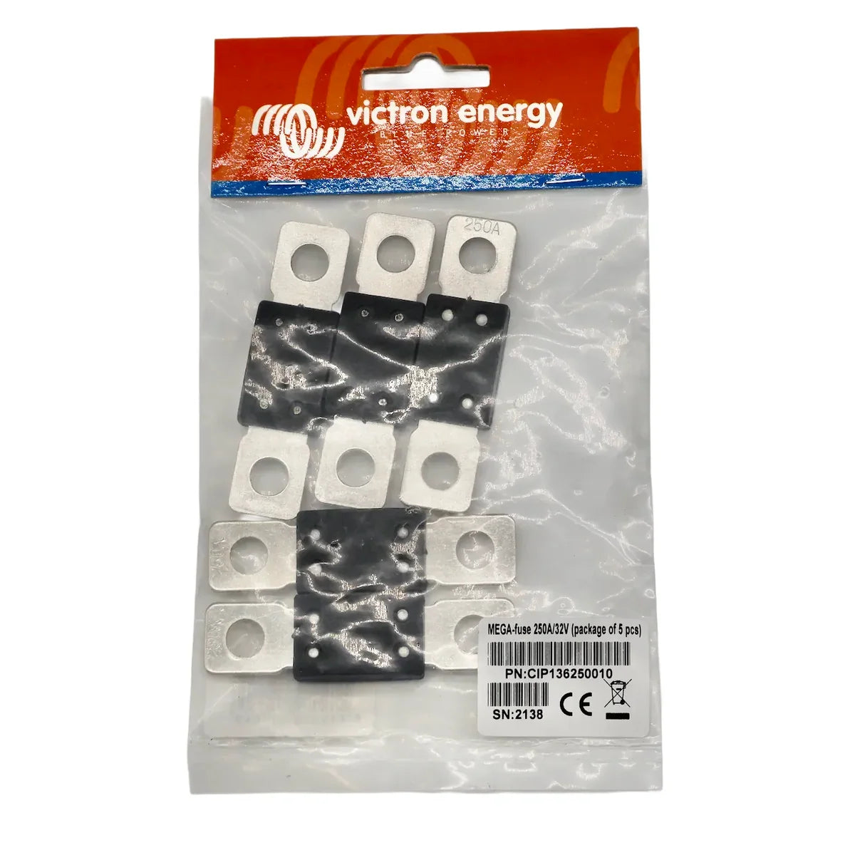 MEGA-fuse 250A/32V (package of 5pcs)
