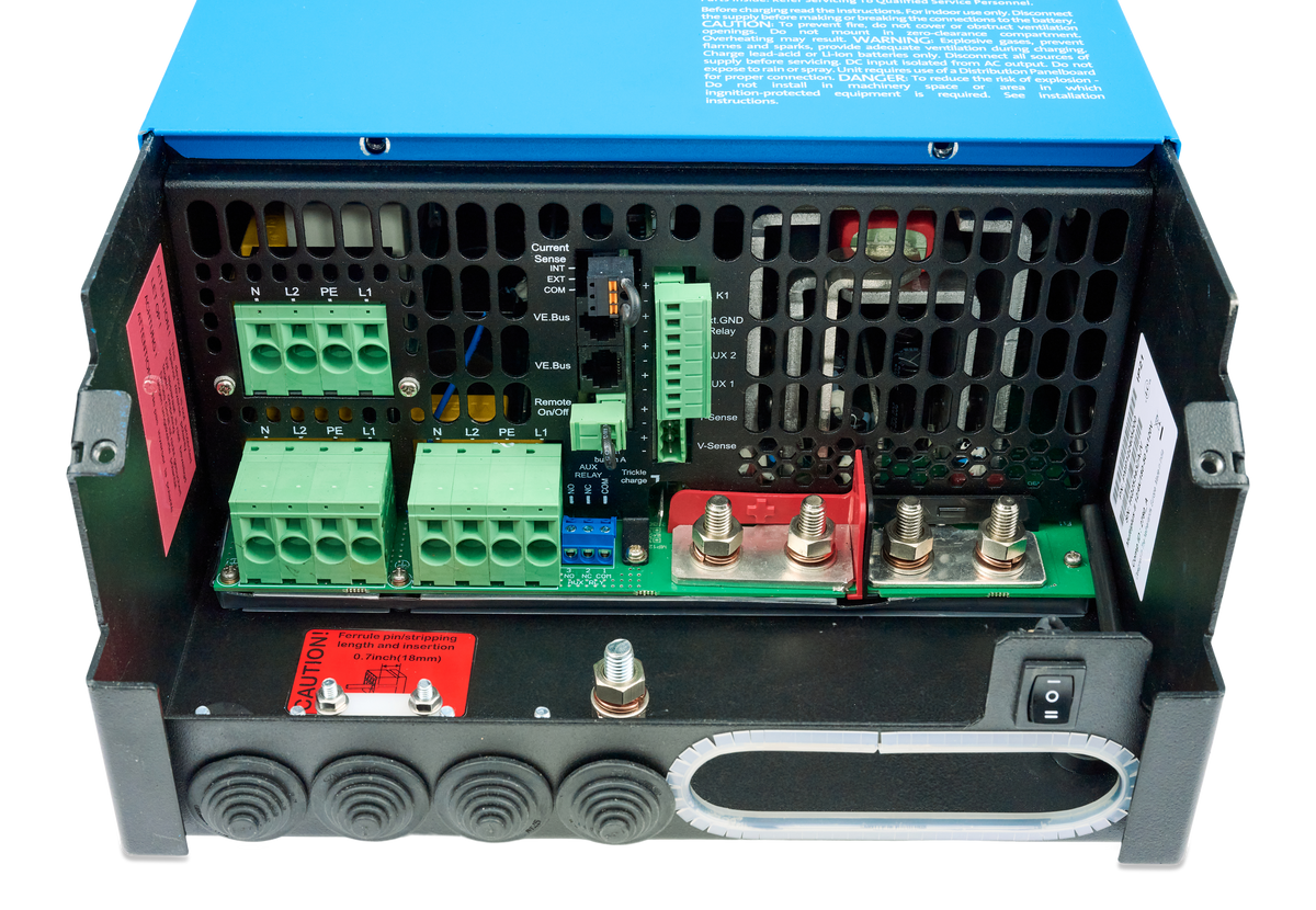 Victron MultiPlus-II 12V 4k 160A 2x120V — connections