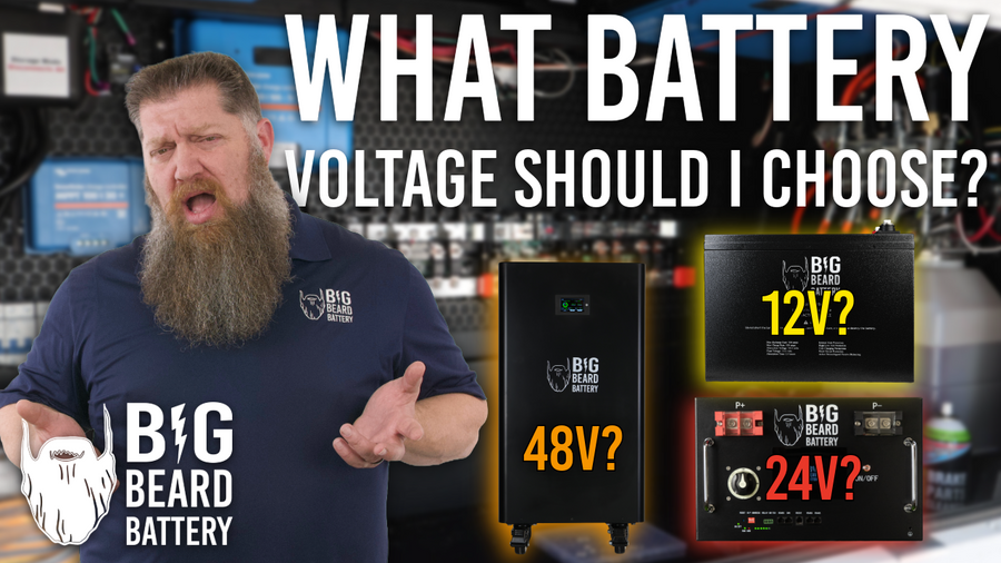 Comparison of 12V, 24V, and 48V RV battery systems