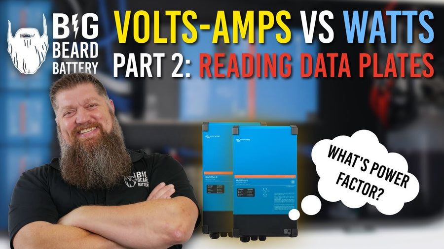 Reading the electrical ratings on a Victron inverter data plate