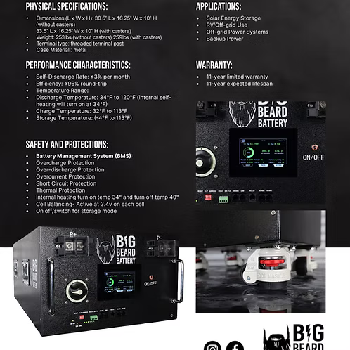 The Goliath 48V 300Ah Lithium Battery