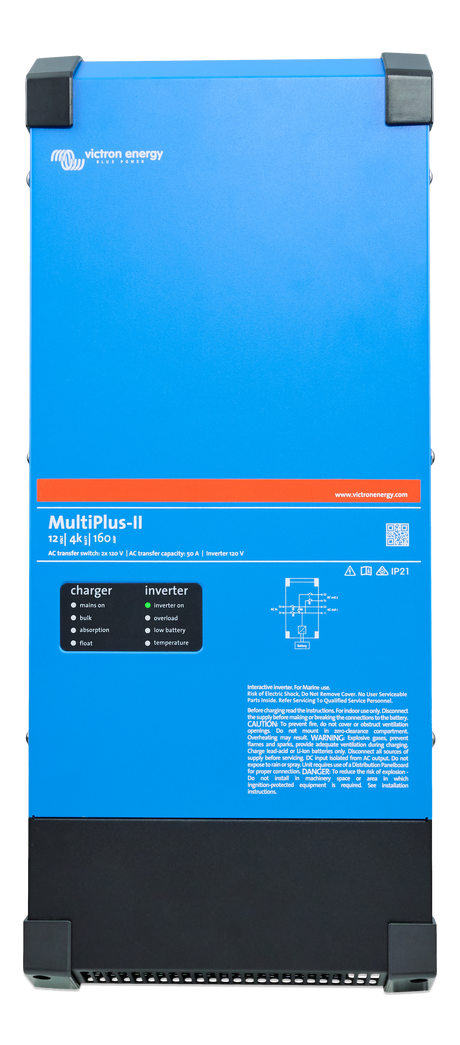 Victron MultiPlus-II 12V 4k 160A 2x120V — front view