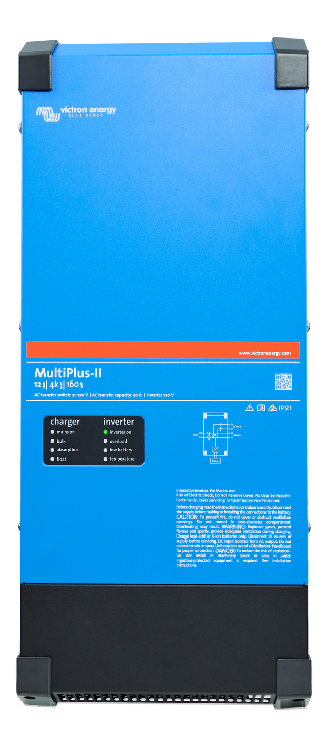 Victron MultiPlus-II 12V 4k 160A 2x120V — front view